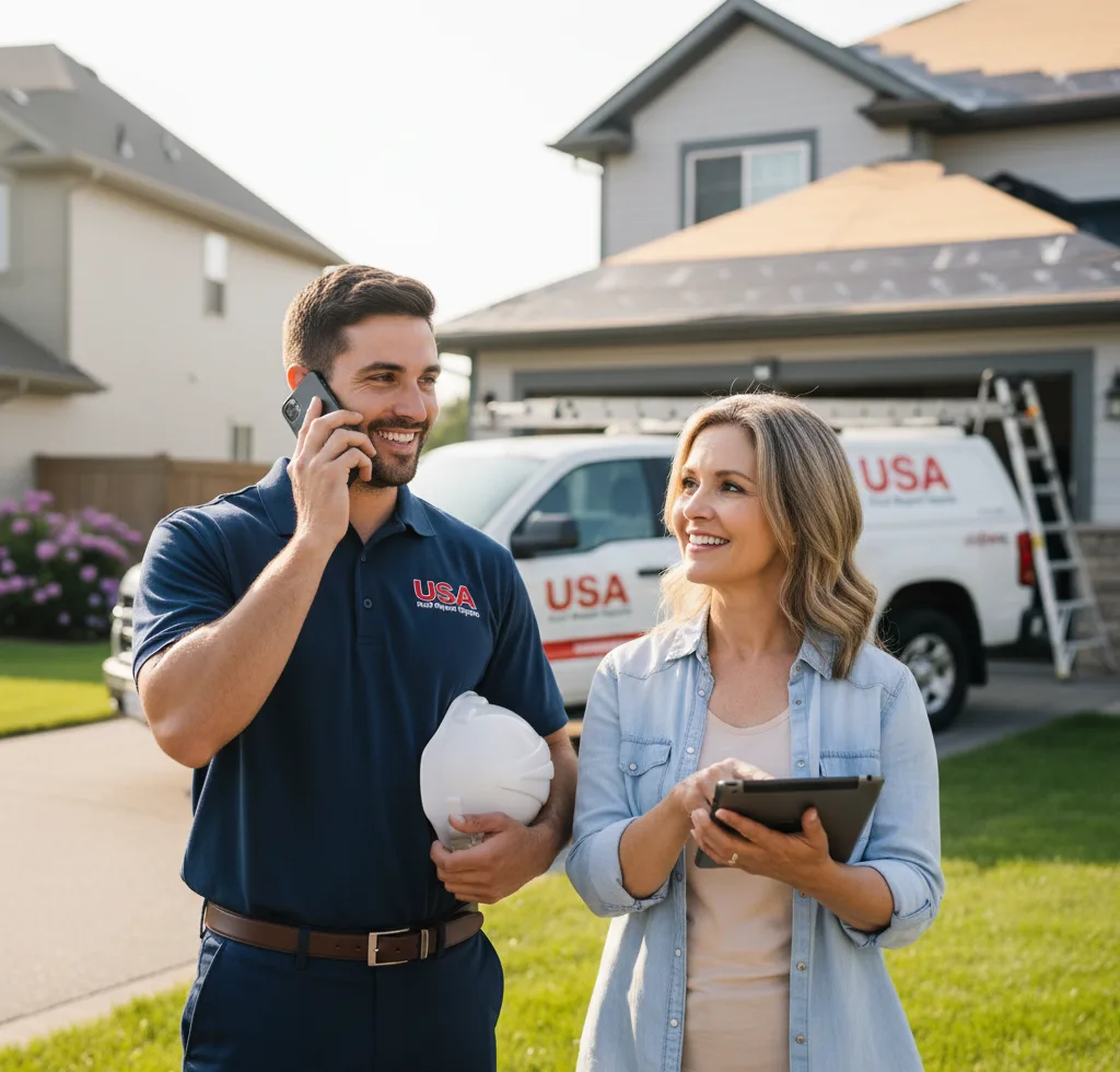 USA Roof Repair Experts customer support in Partlow